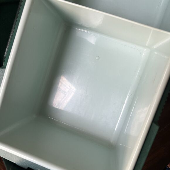 Vtg STANLEY Aladdin Green Insulated Divided Lunch Box Cooler NO THERMOS - Picture 11 of 15